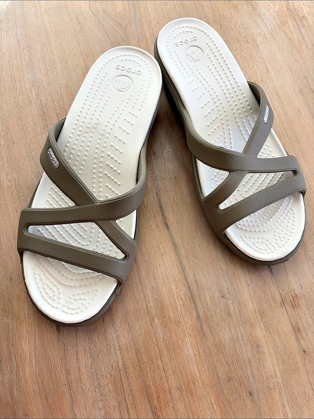 Crocs Brooklyn Low Wedge Women's Sandals tan
